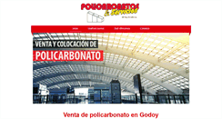Desktop Screenshot of policarbonatosgodoycruz.com