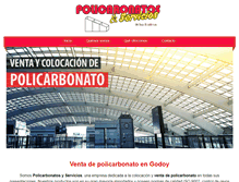 Tablet Screenshot of policarbonatosgodoycruz.com